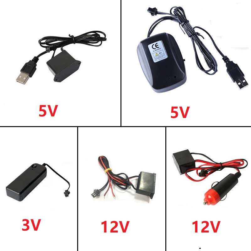 Vape Decoration - ที่จุดบุหรี่แบบ USB DC 12V สายมีตัวควบคุมไดรฟ์สำหรับ1-5เมตรไฟนีออนแถบไฟ LED