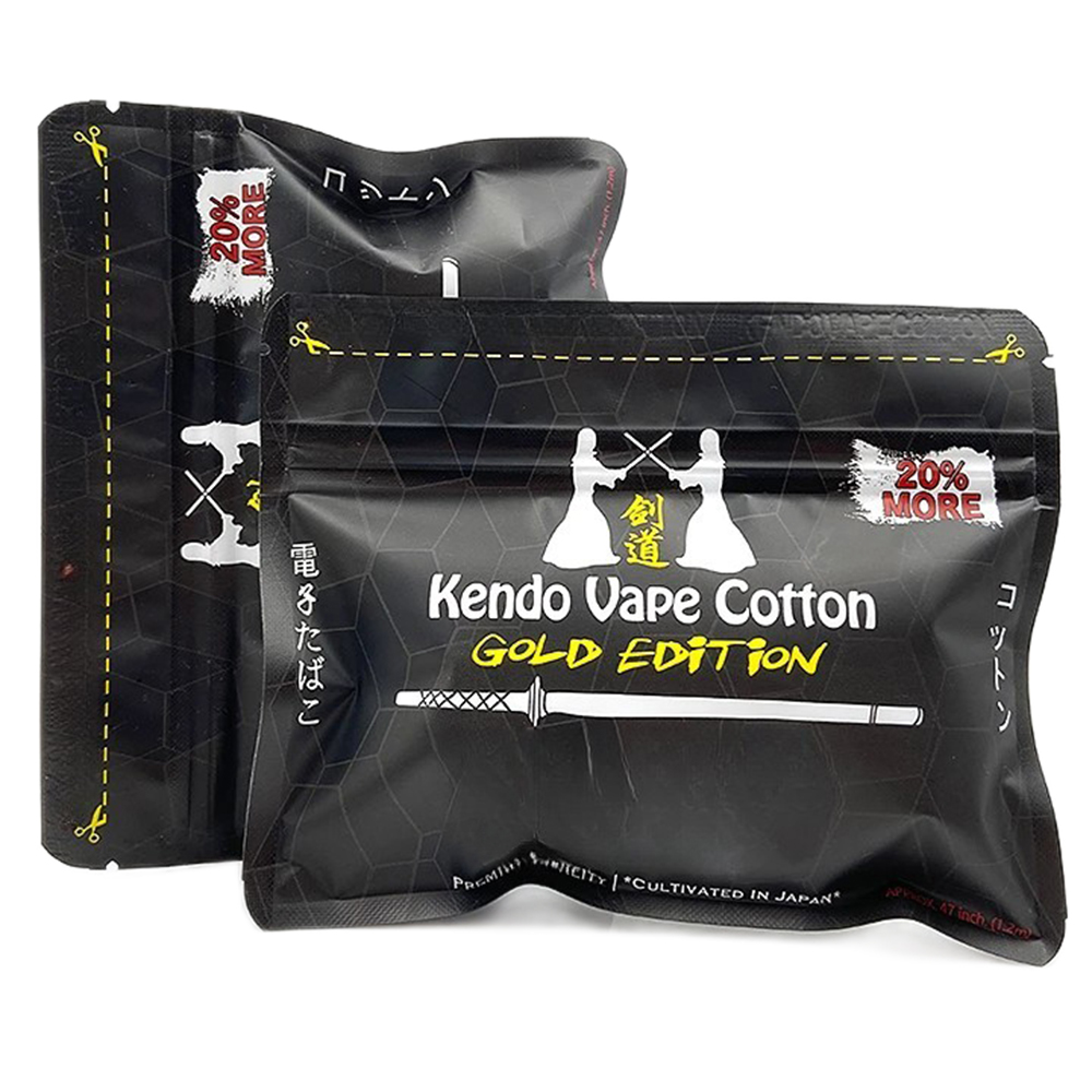 ใหม่ Kendo Cotton Gold Edition - Vaping Goods บทวิจารณ์และราคา