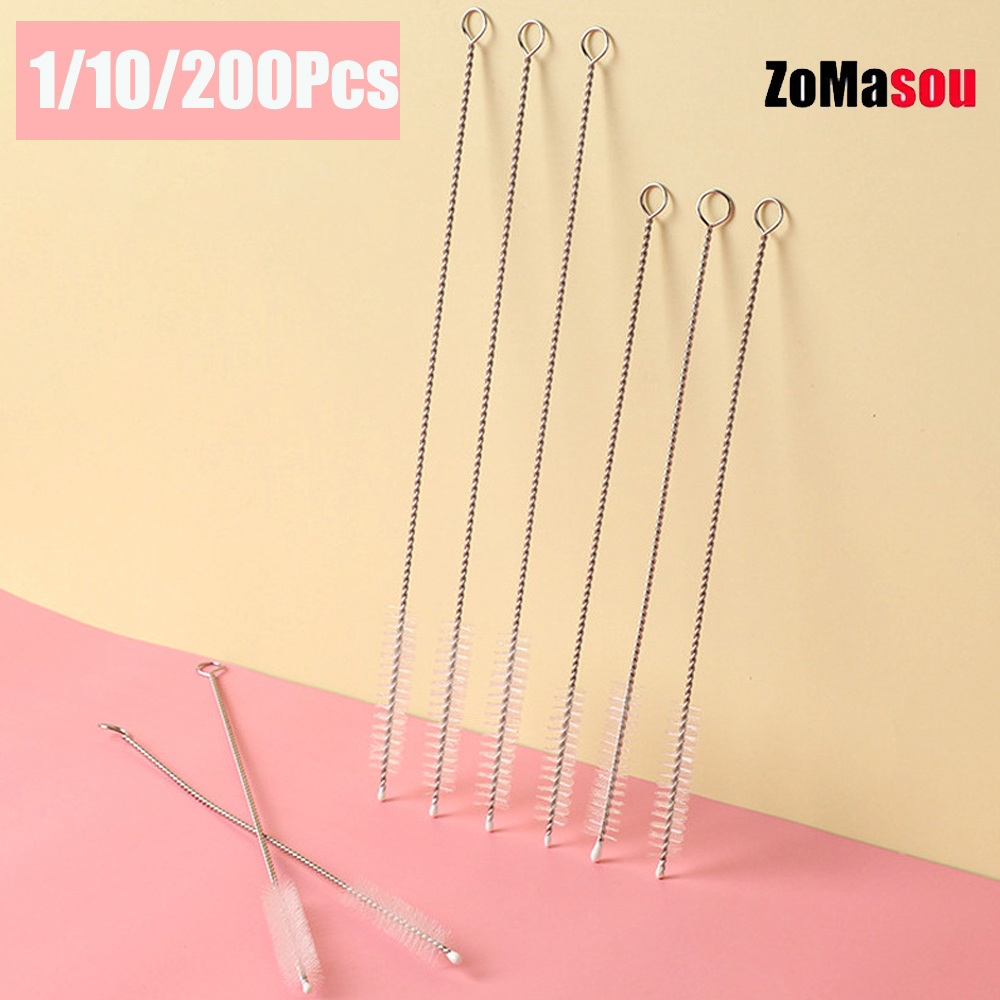 1-200 PCS สแตนเลสสตีลฟางแปรงทํ - Weed Vaping Accessories บทวิจารณ์และราคา